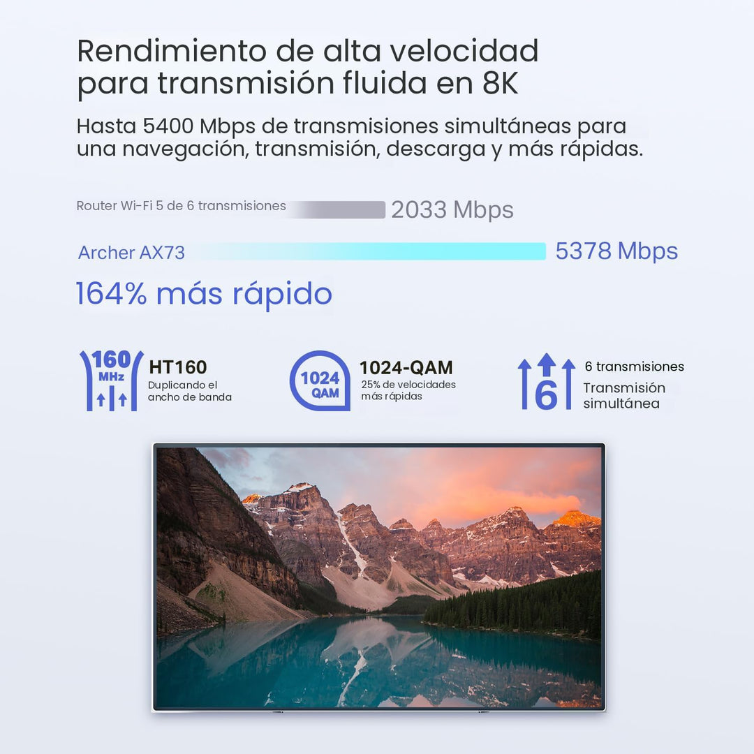 TP-Link AX5400 WiFi 6 Router (Archer AX73) - Router de Internet ina...