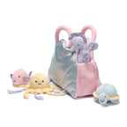 Lambs & Ivy Peluche Interactivo Acuático/Concha Marina con Juguetes de Animales de Peluche