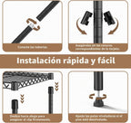 M MZG Estantería de garaje resistente con 5 estantes, estante de almacenamiento ajustable para cocina, lavandería, baño, despensa, capacidad de 1250 libras, color negro, 13.8 x 35.5 x 68.6 pulgadas