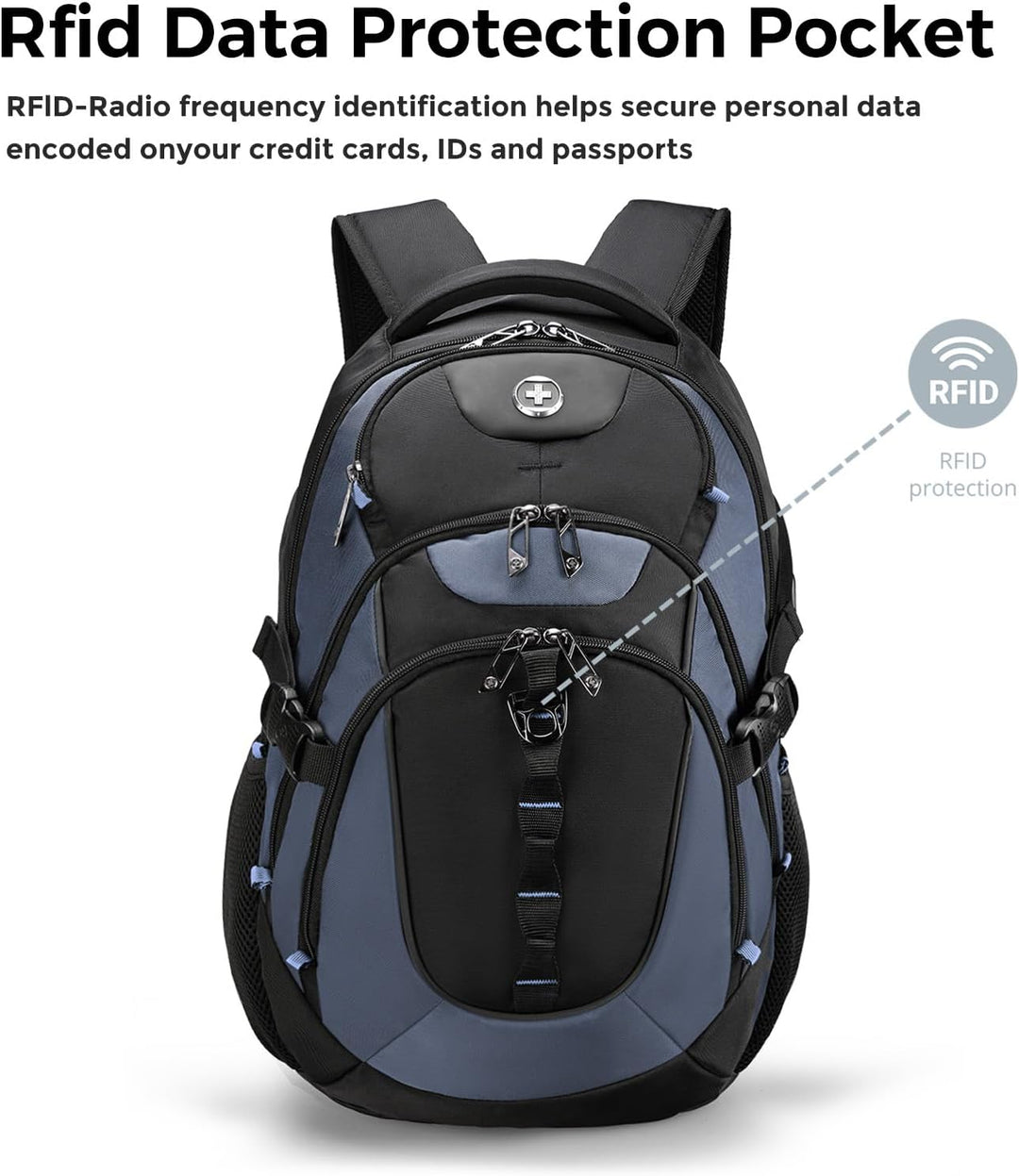 swissdigital Mochila para portátil de viaje de negocios, para hombr...