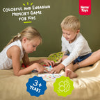 Nene Toys Juego de Memoria del Jardín de la Mariquita – Juegos de Emparejar de Madera para Niños Pequeños de 3-5 – Juguete de Viaje para Niños y Niñas, Elementos Esenciales para Viajes por Carretera