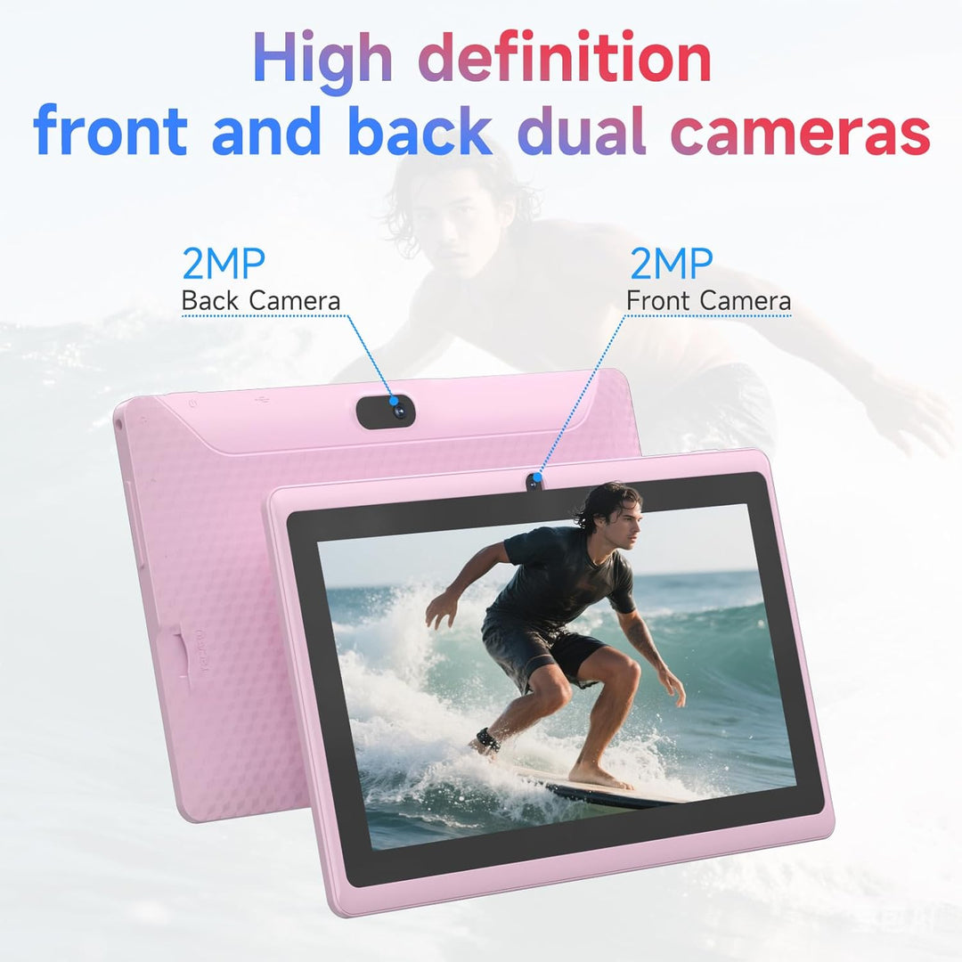 Tablet Android 14 de 7 pulgadas con estuche, 8 GB de RAM 32 GB de R...
