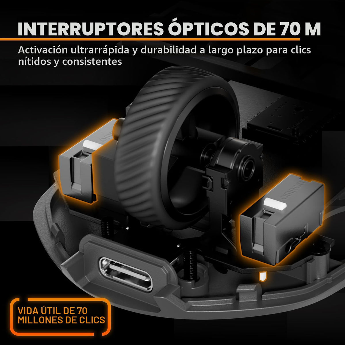 be quiet! Dark Perk Ergo - Mouse para juegos de PC, 1.94 oz, ligero...