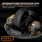 be quiet! Dark Perk Ergo - Mouse para juegos de PC, 1.94 oz, ligero...