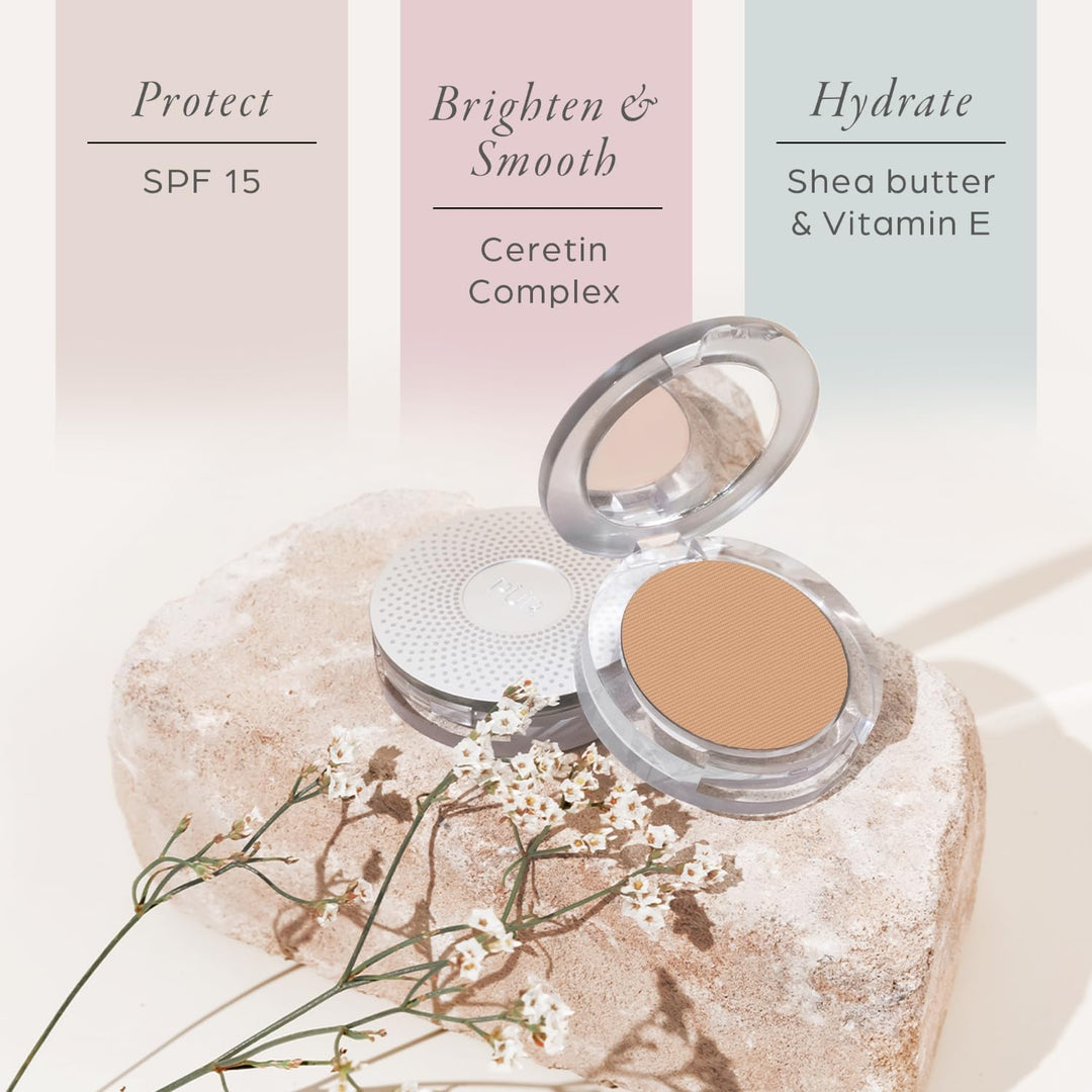 PÜR MINERALS Base de Maquillaje Mineral Prensada 4 en 1 en Polvo co...