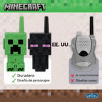 eKids Minecraft Walkie Talkies para niños, juguetes de interior y exterior