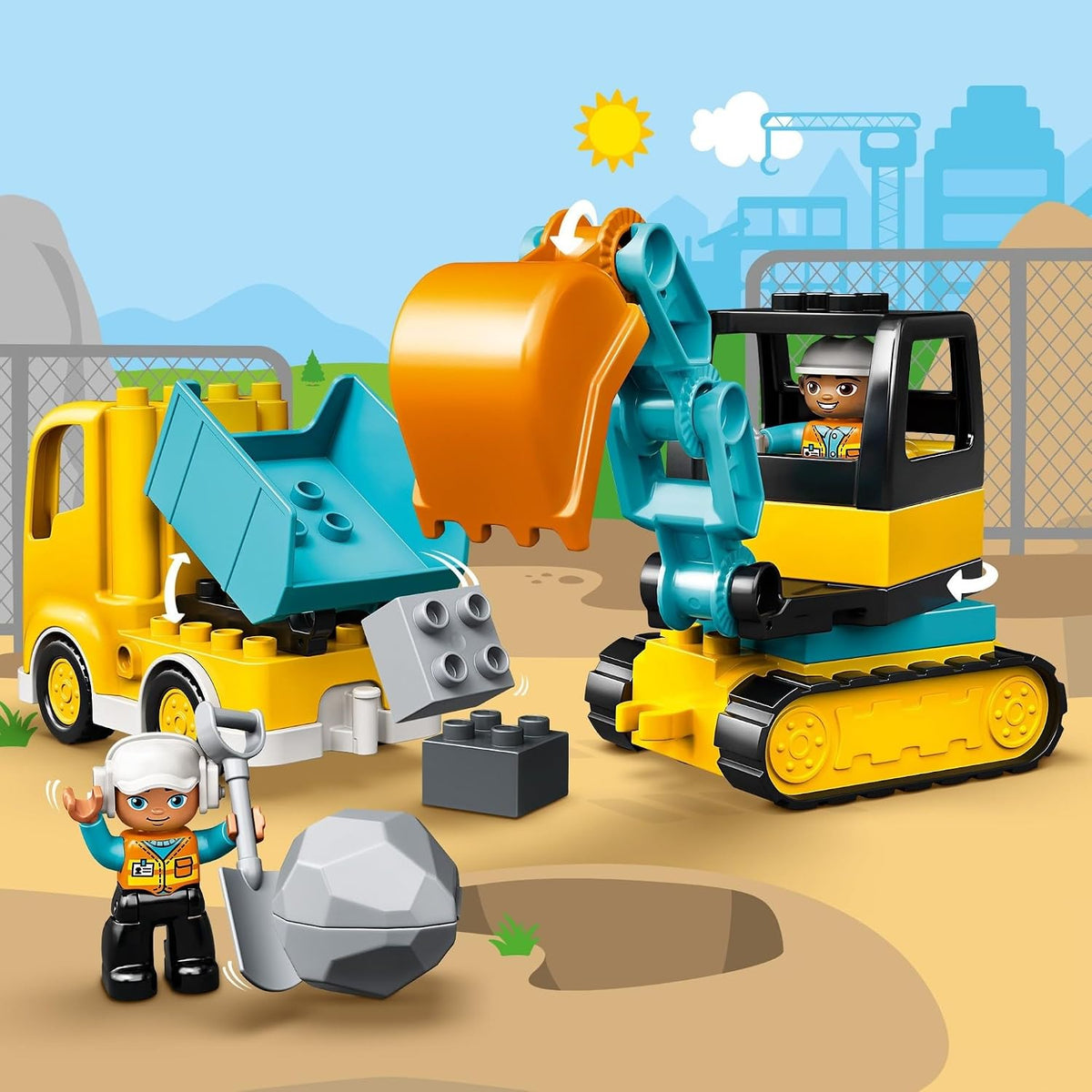LEGO DUPLO 10931 - Bloques de construcción para niños pequeños, juguetes de construcción de aprendizaje y educación para preescolar, regalo de cumpleaños para niños y niñas de 2 a 3 años