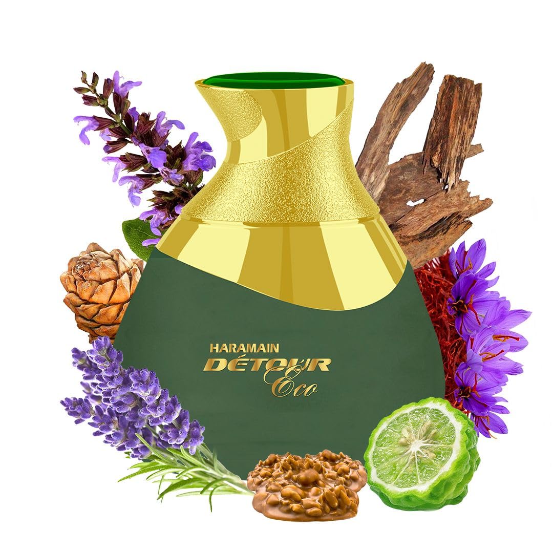 Al Haramain Detour Eco unisex \u2013 Perfume árabe para mujeres y h...