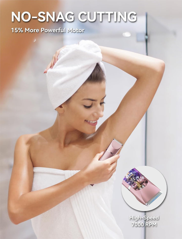 Unibono Pubic - Recortadora de pelo para mujer, impermeable, afeita...