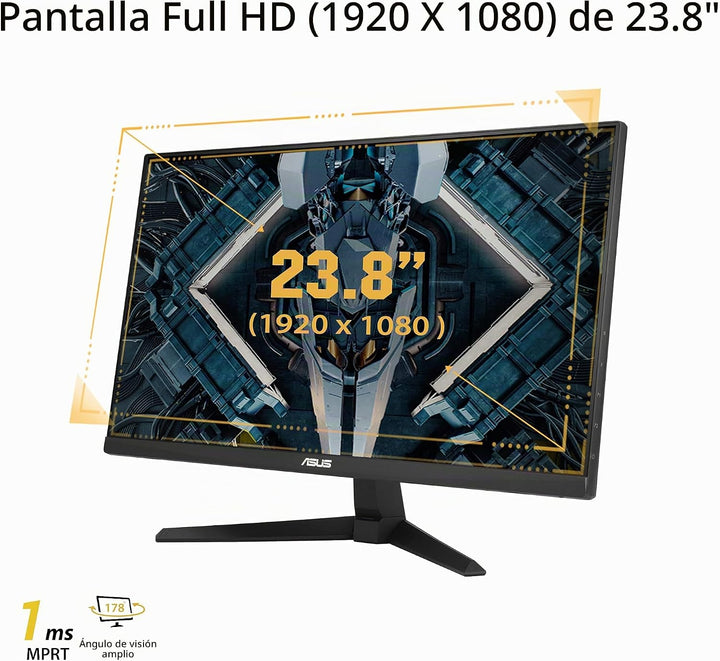 ASUS TUF Gaming Monitor 1080P de 24 pulgadas (VG247Q1A) - Full HD,...