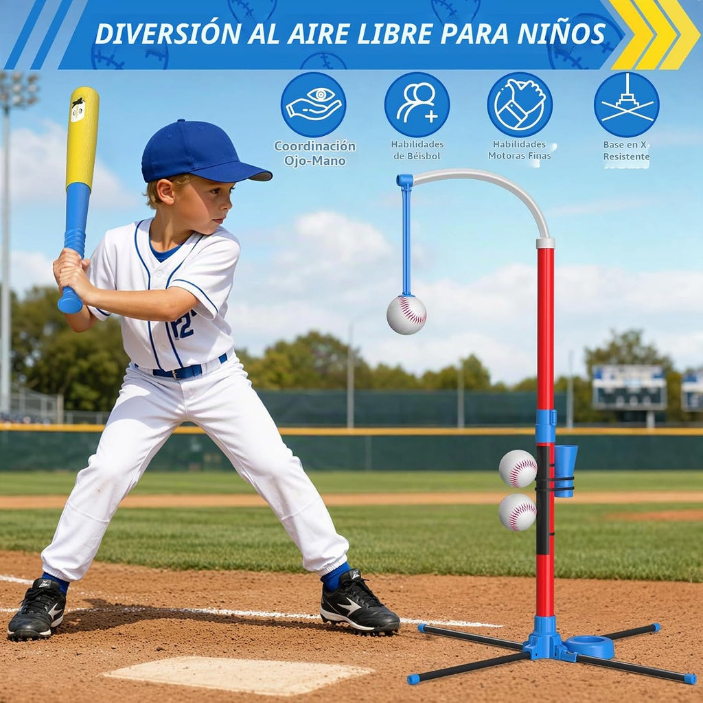QDRAGON Juego de bolas en T para niños de 3 a 5 años
