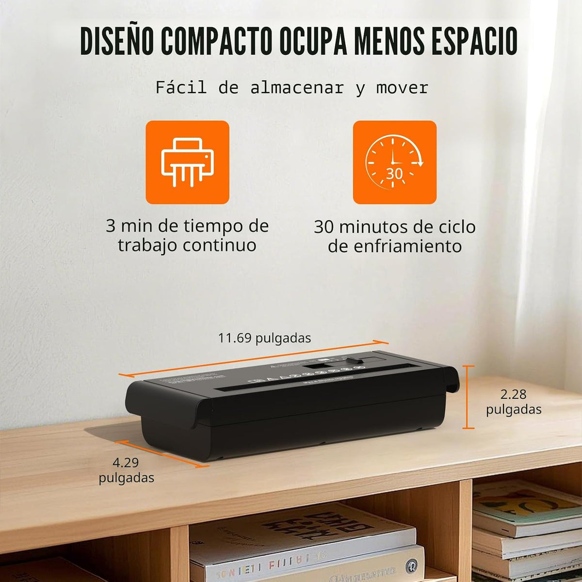 Suntiko Trituradora de papel casero portátil de corte de tira de 6 hojas