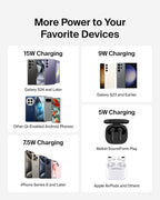 Belkin Cargador inalámbrico de 15W, Base de carga Qi para iPhone 17 (paquete de 2)
