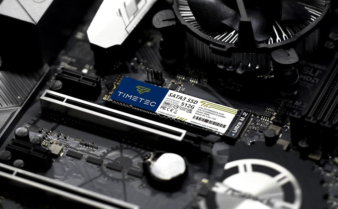 Timetec 512GB SSD 3D NAND SATA III 6Gb\/s M.2 2280 NGFF 256TBW Velo...