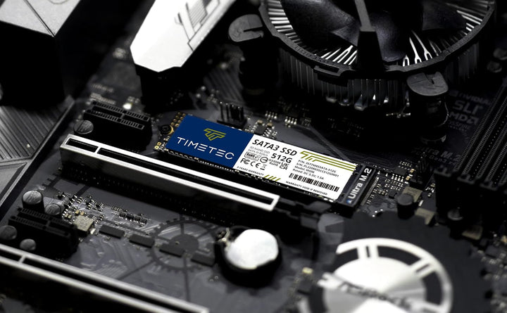Timetec 512GB SSD 3D NAND SATA III 6Gb\/s M.2 2280 NGFF 256TBW Velo...