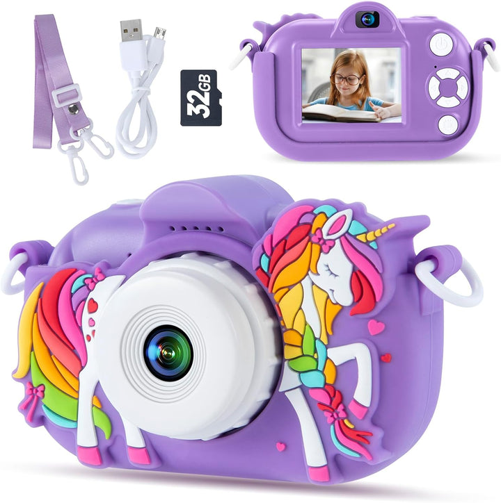 Cámara Digital para Niñas de 3-12 Años, Cámara para Niños Pequeños...