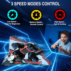 Avión de espuma Rc Planes con luces LED, avión de control remoto, avión de combate para niños y adultos de 8 a 16 años, 360 °F, rollo de acrobacias, drones para niños de 8 a 12 años, regalos