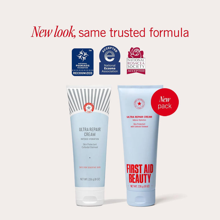 Crema ultra reparadora First Aid Beauty, hidratación intensa, humec...