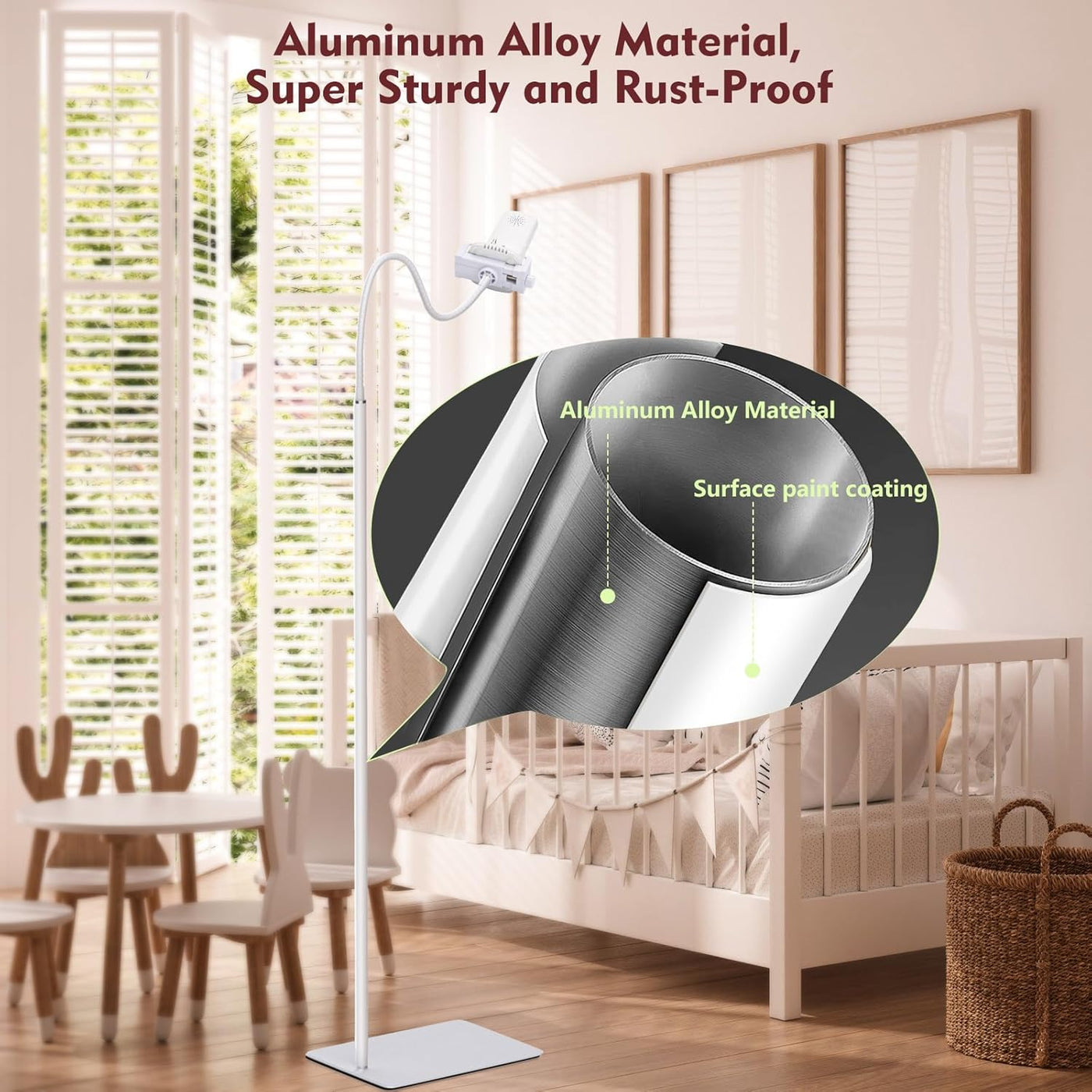 Soporte de suelo para monitor de bebé compatible con HelloBaby, Nan...