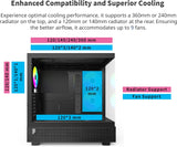 MONTECH XR-B, chasis para PC de torre media ATX Gaming, ventiladore...