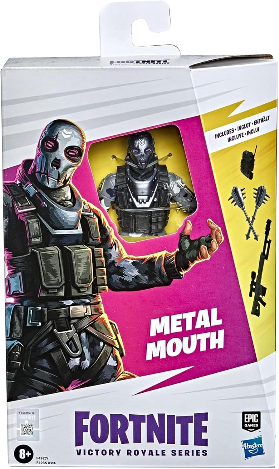 Fortnite Victory Royale Series - Figura de acción coleccionable con boca de metal con accesorios, a partir de 8 años, 6 pulgadas