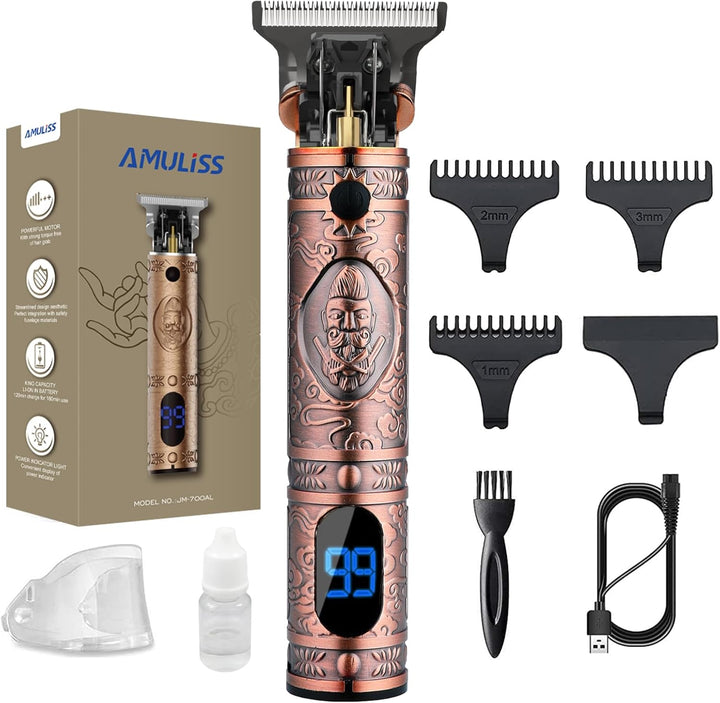 AMULISS Cortadora de pelo profesional para hombre, cortadora de pel...