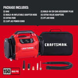CRAFTSMAN Inflador de neumáticos de doble potencia, compresor de ai...