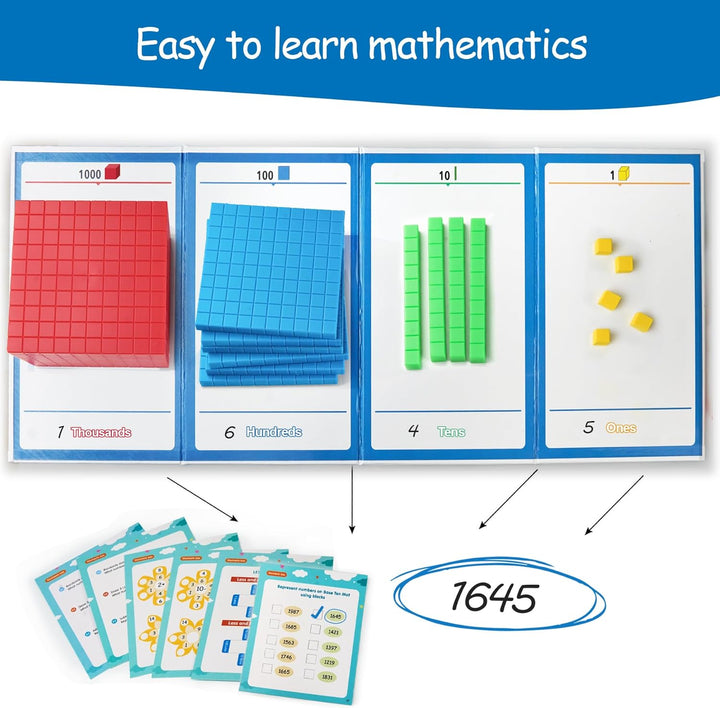 stochastic box Base Ten Blocks Plastic 143 piezas