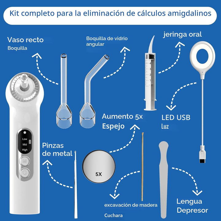 Sinkawa Removedor electrónico de piedras amígdalas mejorado, kit de...