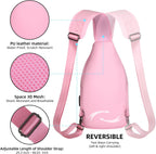 Bandolera cruzada con cable USB para senderismo, acampar y viajes al aire libre, para mujeres y hombres