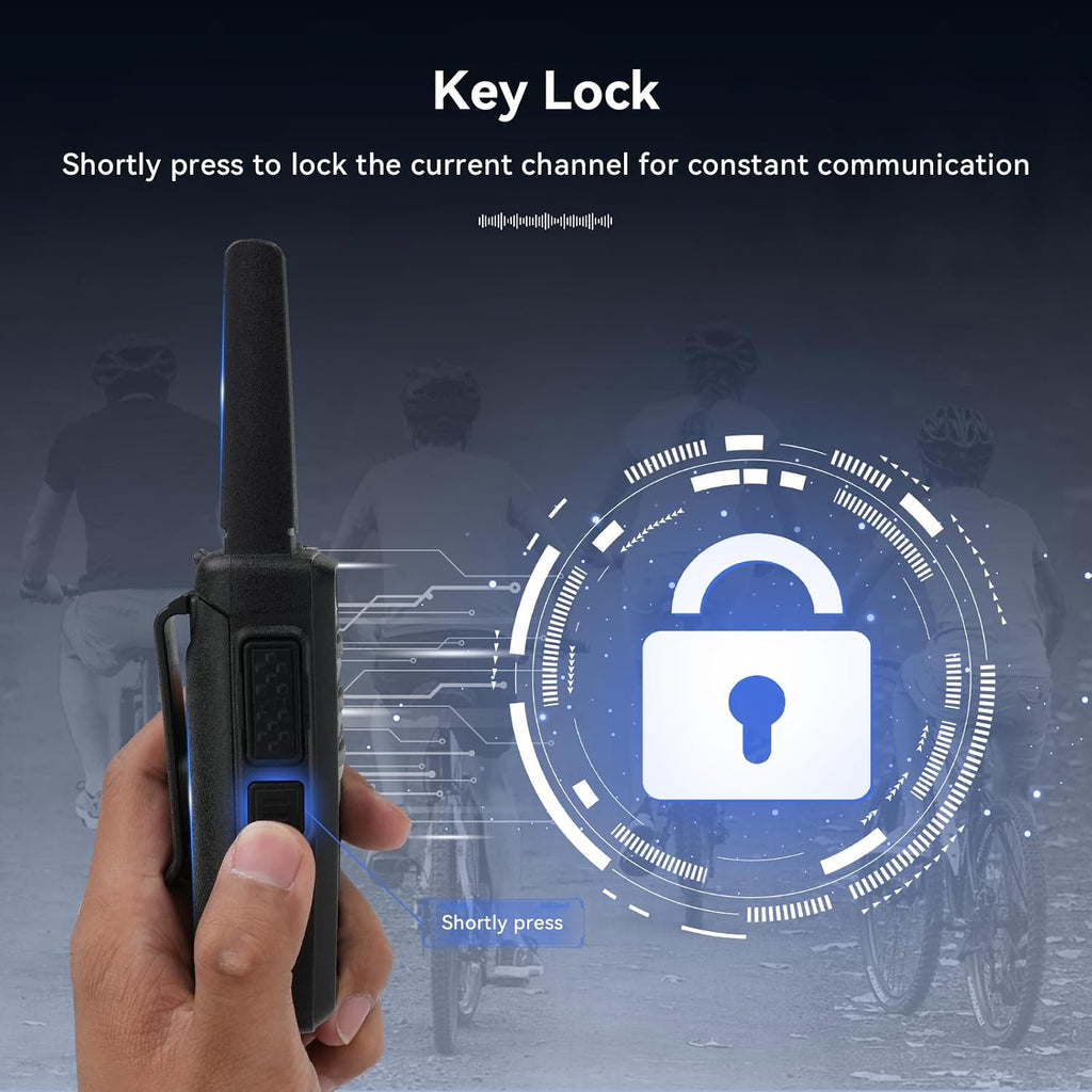 Retevis Walkie Talkies RT68H para adultos, radio de 2 vías FRS de largo
