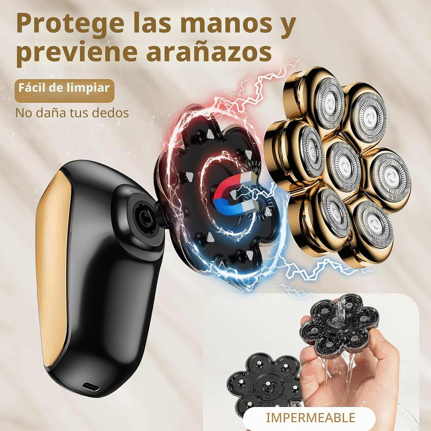 SHPAVVER Afeitadoras de cabeza para hombres calvos: maquinilla de a...