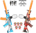 Paquete de 2 lanzadores de salpicaduras, kits de juguete de Splat Blaster totalmente automático, 50000+, 10 Rs por segundo, tolva de 600, juguete de actividades de juego en equipo al aire libre, 2