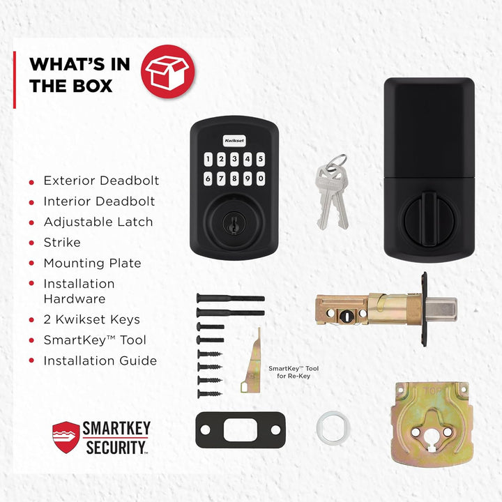 Kwikset Powerbolt 250 - Cerradura electrónica de transición con tec...