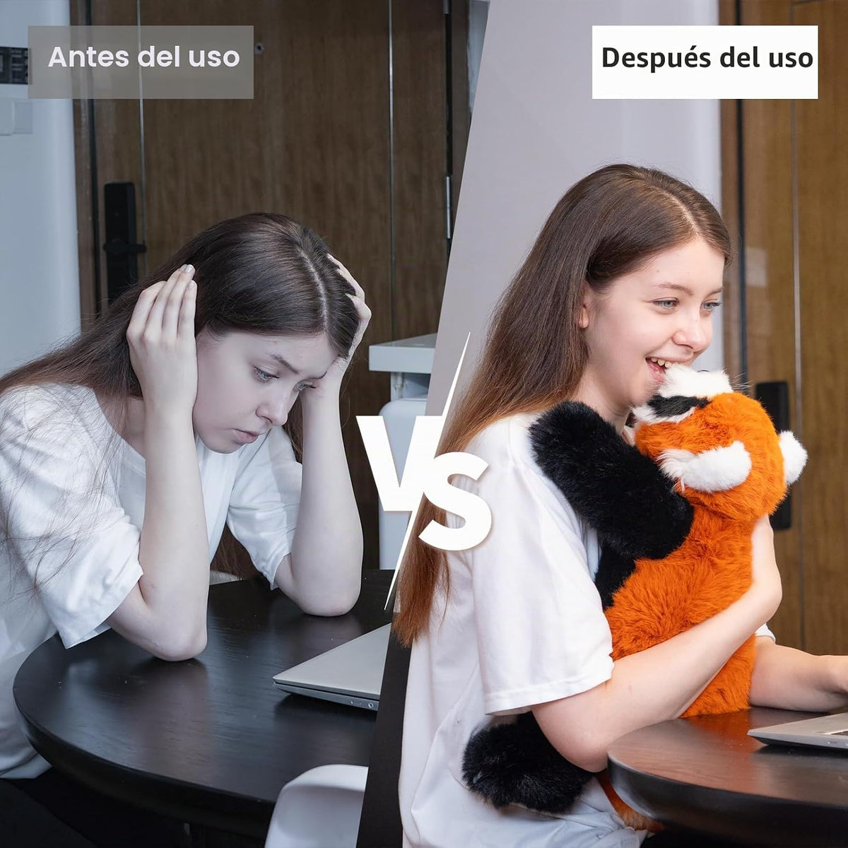 Chongker Animal de peluche que respira, juguete de peluche relajante con movimiento rítmico, peluche de compañero interactivo para niños y adultos