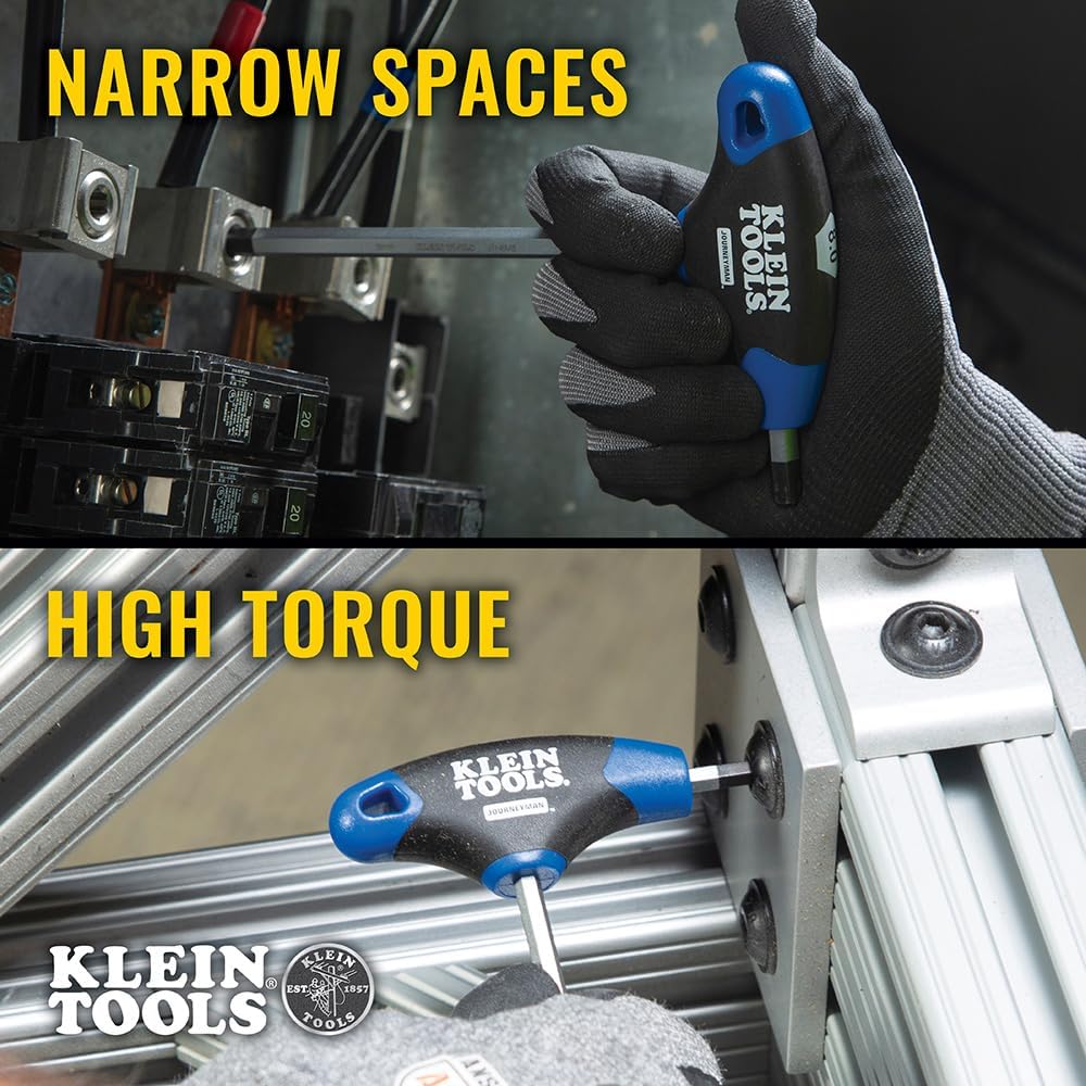 KLEIN TOOLS JTH68M - Juego de llaves hexagonales con mango en T, ju...