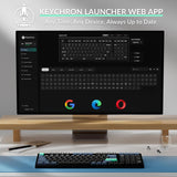 Keychron Teclado inalámbrico B35, 2.4 GHz\/Bluetooth 96% teclado de...