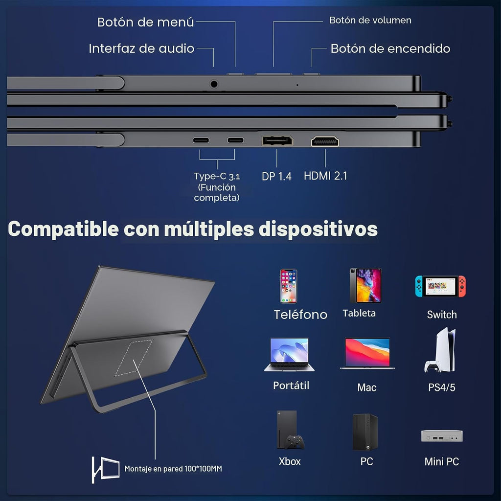 InnoView Monitor de 27 pulgadas de modo dual 4K UHD 120Hz\/FHD 288H...