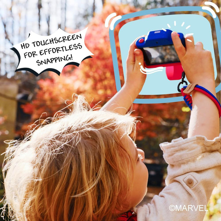 Cámara digital y videocámara para niños Spider-Man con pantalla tác...