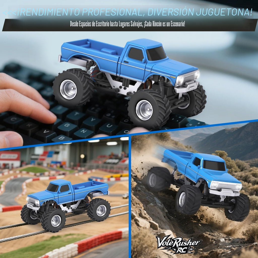 [2026 Upgrade 1/36 Mini RC Crawler, 4WD Micro Off Road Truck