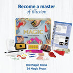 Thames & Kosmos Magic: Silver Edition | Kit de 100 trucos de magia con 24 accesorios | Manual a todo color de 72 páginas y 26 videos tutoriales | Reconocido por FISM | A partir de 8 años