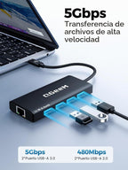 QGeeM, UCH092-1, hub USB 3.0