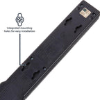 Lámpara Amazon Basics Regleta protectora de sobretensiones, 6 tomas, 790 julios, interruptor de circuito, indicador LED, cable de extensión de 6 pies, negro, paquete de 10
