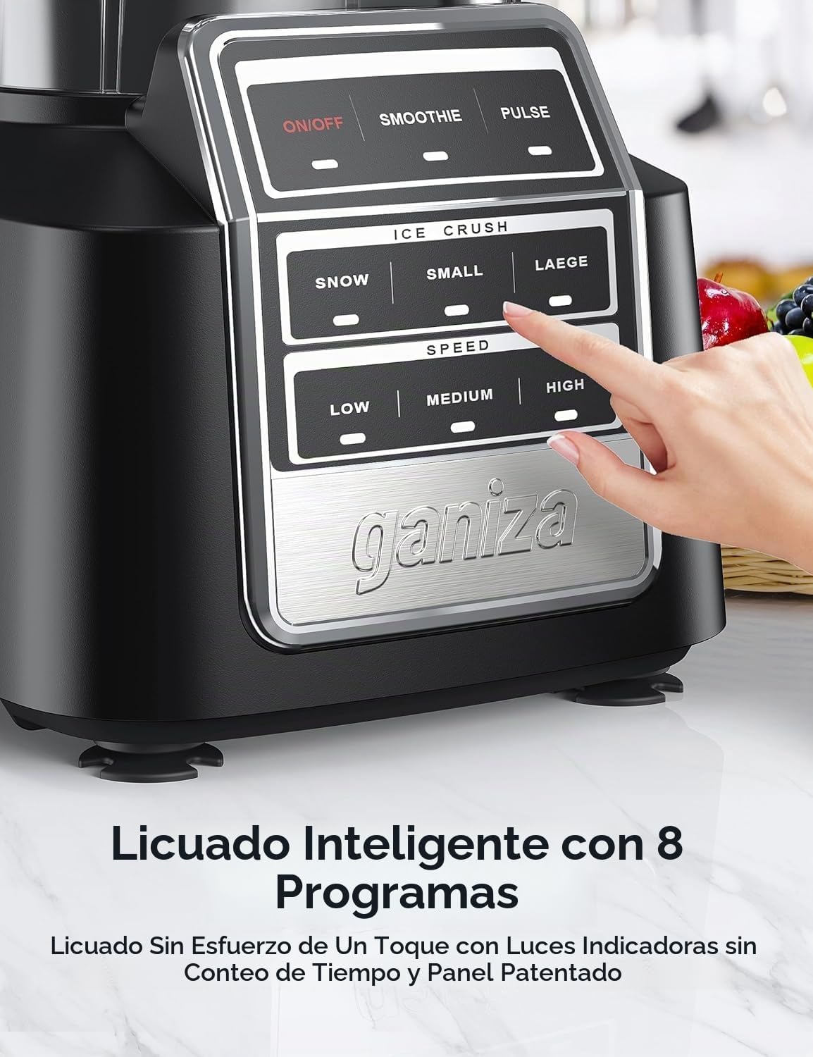 Ganiza Batidora de batido Max 1800W, licuadoras profesionales para cocina