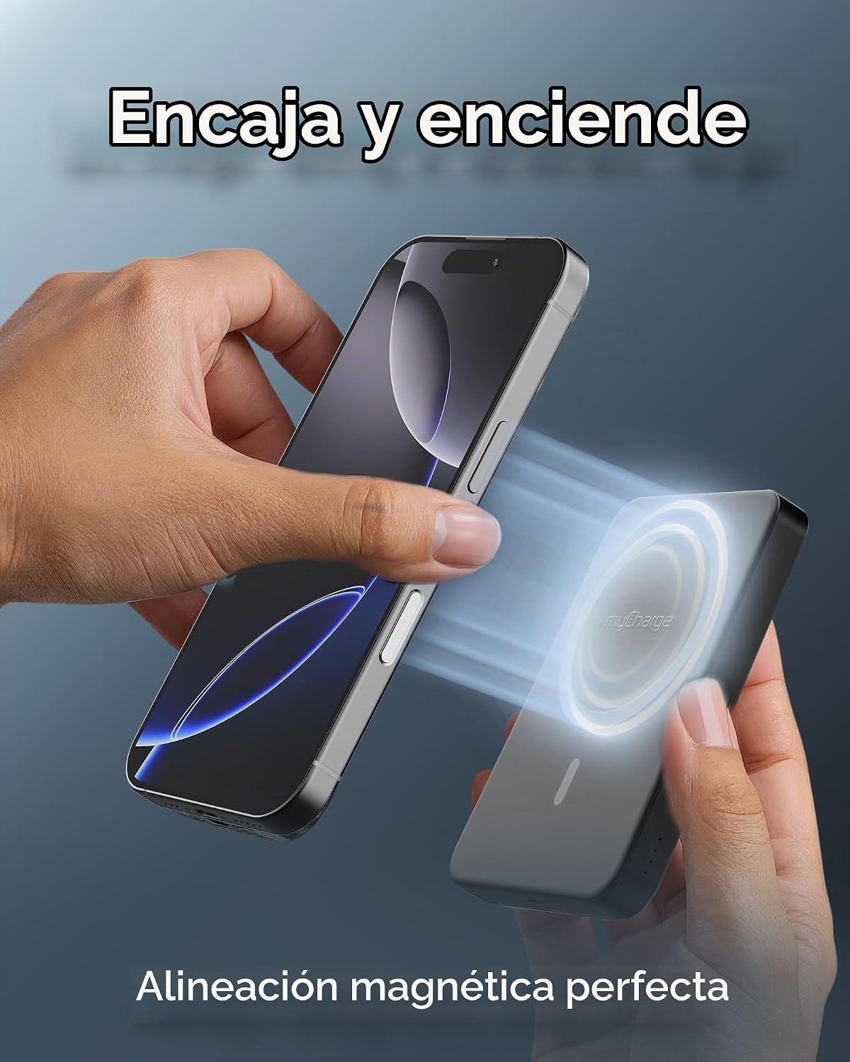 myCharge CliqAir - Banco de energía magnético de 10000 mAh, diseño...