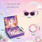 Calendario de Adviento 2026, joyería de unicornio para niñas, sorpresas de 24 días con pulsera de unicornio, collar, accesorios para el cabello, regalos de cuenta regresiva de Navidad, rellenos de