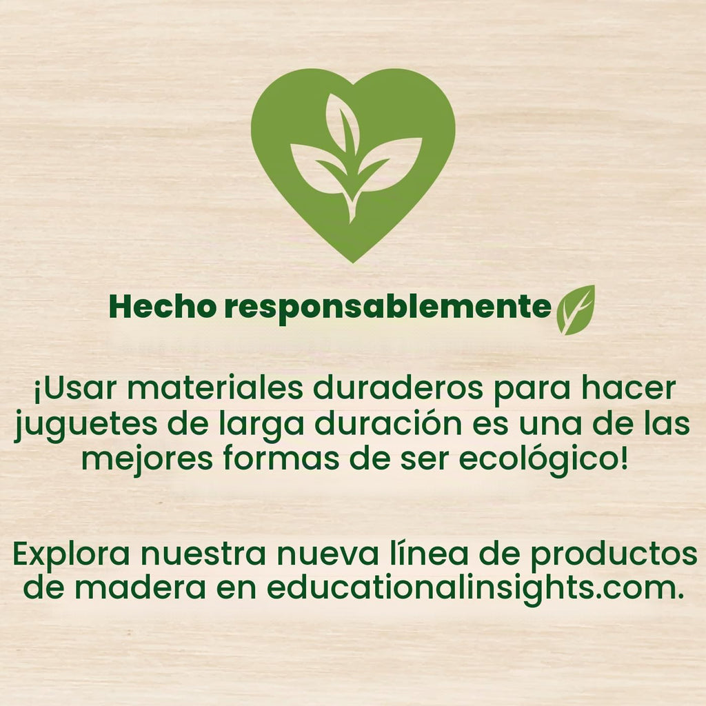Educational Insights Tabla de madera con patrón y secuenciación