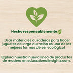 Educational Insights Tabla de madera con patrón y secuenciación