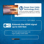 OREI Extensor HDMI HDBaseT 400ft - 4K2K@60Hz RS-232 HDR bidireccional IR