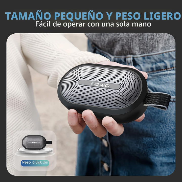 SOWO Altavoz Pequeño Portátil Inalámbrico, Altavoz Ultra Magnético...